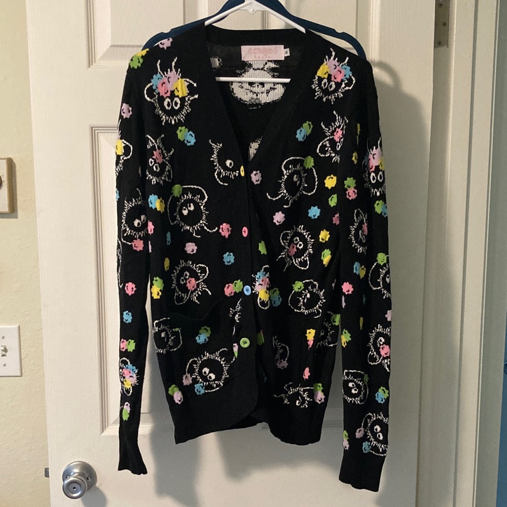 Studio Ghibli dust bunny from totaro Patterned Sweater
